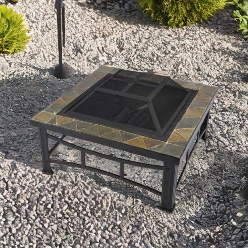 موقد نار معدنى اسود