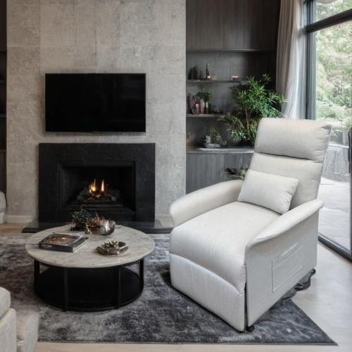 كرسي استرخاء كهربائي قابل للامالة مع وحدة تحكم