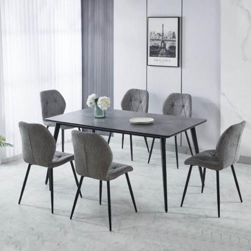 طاولة طعام خشب 6 كراسي