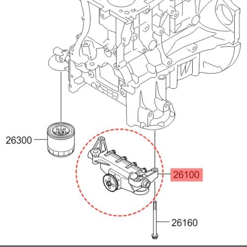 طربة زيت هيونداي اتش ون مديل 2007/2017 أصلي