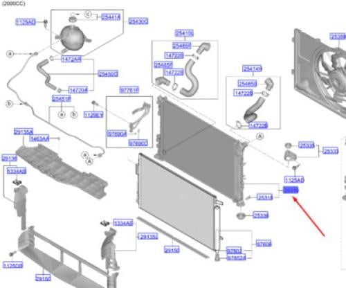 رديتر ماء توسان اصلي موديل 2020