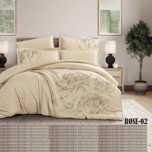 مفرش نفرين روز 6 قطع وردي – لحاف 260×240 سم + شرشف...