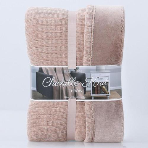 بطانية النوم Bee Home شنيل كنيت - مقاس 152x178 سم