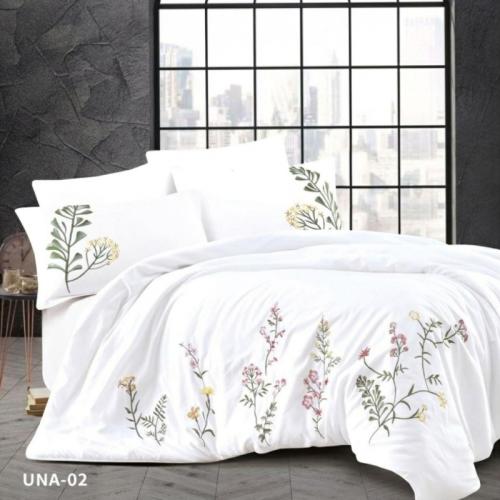 اونا مفرش نفرين - 6 قطع - 240x260 سم - تصميم تطريز...