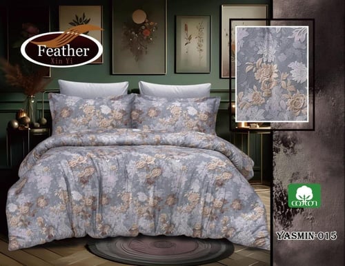 مفرش نفرين ياسمين مشجر قطن 6ق