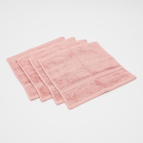 منشفة وجه كانون – مجموعة 4 قطع من القطن 100%