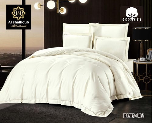 مفرش الشلهوب مزدوج «رانيا» فندقي 7 قطع – قطن 100%...