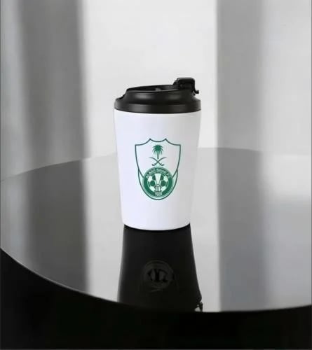 كوب حراري أنيق بشعار النادي الأهلي السعودي