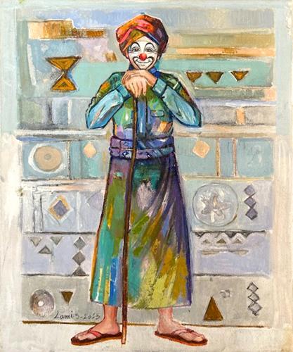 Artistic painting - Clown 7 - by the artist Lamees...