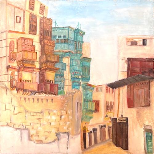 Artistic painting - Waqf Al-Shafii - by the artist...