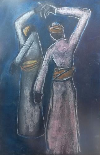 Artistic painting - Al Mizmar 3 - by artist Abdull...