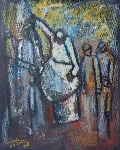 Artistic painting - by artist Abdullah Idris - jar...