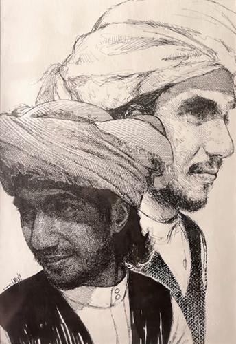 Artistic painting - Aunt 10 - by artist Mohammed A...