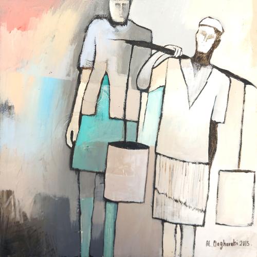 Artistic painting - Al-Saqa 4 - by the Moroccan ar...