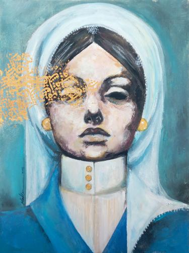 Artistic painting - Hijazi 28 - by the artist Maha...