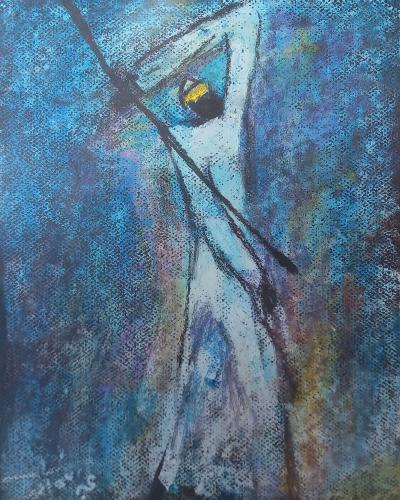 Artistic painting - The flute 2 - by artist Abdull...