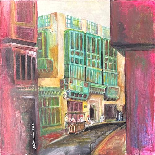 Artistic painting - House of Luban - by artist Mah...