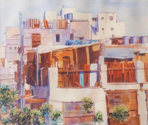 Artistic painting - house surface - size of the pa...