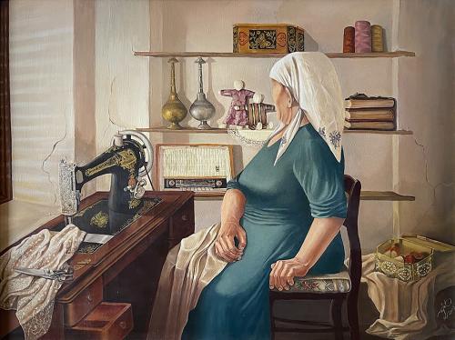 Artistic painting - sewing - size of the painting...