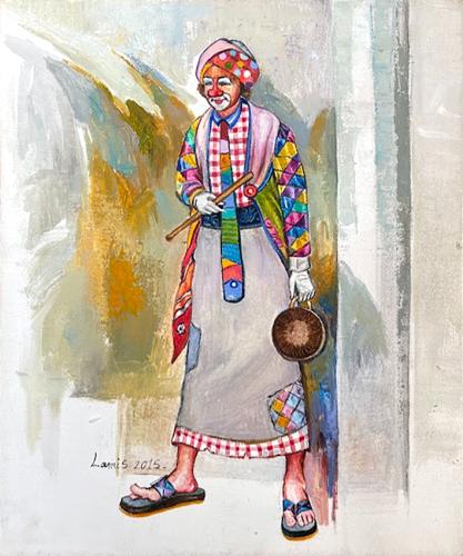 Artistic painting - Clown 4 - by the artist Lamis...