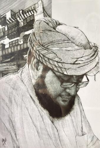 Artistic painting - The Aunt 9 - by artist Mohamme...