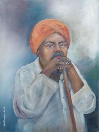 Artistic painting - The Aunt 7 - by the artist Mah...