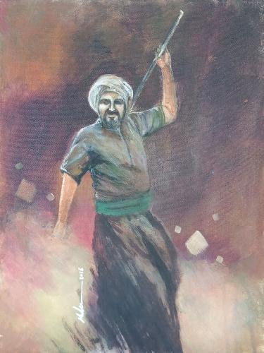 Artistic painting - the flute 1 - by the artist Ma...