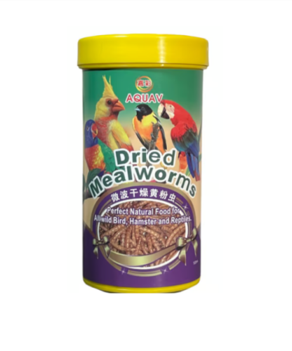 اكواف- دود قبابي مجفف للطيور والقوارض (115 جم