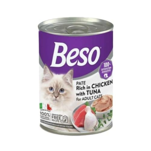 بيسو باتي - غني بنكهة الدجاج والتونه غذاء متكامل ل...