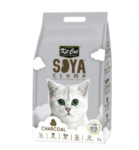 كت كات-رمل القطط برائحة حبيبات الصويا بالفحم عالي...