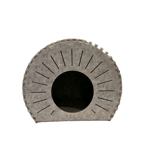 بيت القطة لون رمادي