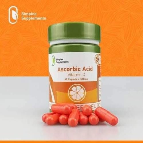 simple supplements ascorbic acid x 60 capsule