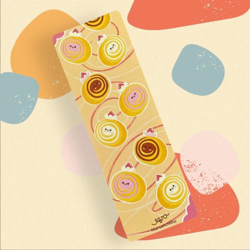 Swiss roll bookmark