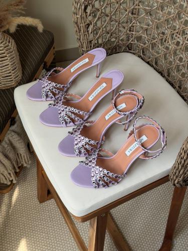 كعب أكوازورا كريستال AQUAZZURA