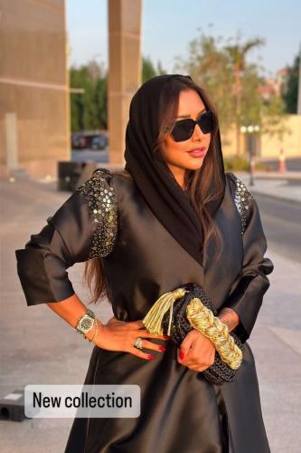 عباية ستان مع تطريز