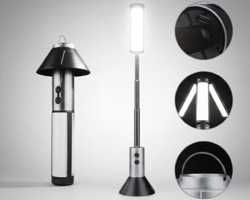 مصباح كشتات ورحلات وتخييم قابل للطي