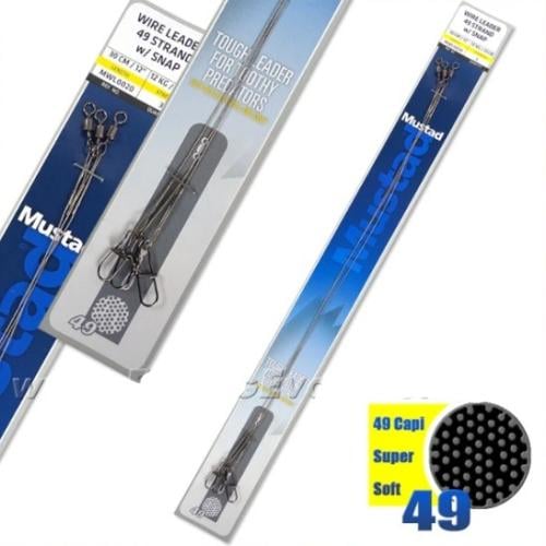 سلك صيد (Wire Leader) من ماركة Mustad، وهو مصمم خص...