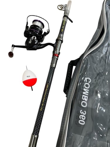 سنارة جاهزة مع الحقيبة والطفاحة مقاسين 300 و 360