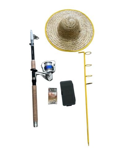 بكج صيد ماكينه مع خيط حجم 9000 الف بلاستك وقصبه شي...