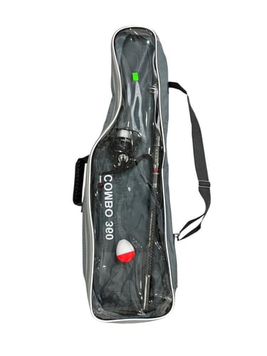 سنارة جاهزة مع الحقيبة والطفاحة مقاسين 300 و 360