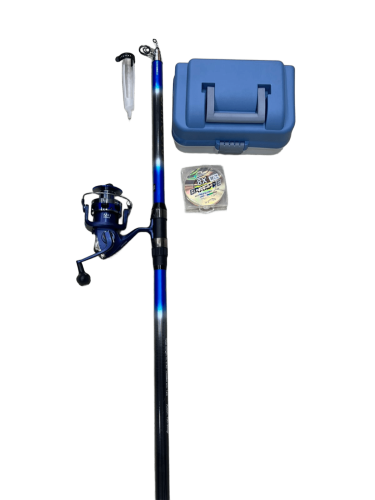 بكج الصيد قصبة سموره + ماكينة حديد + خيط حرير + صن...