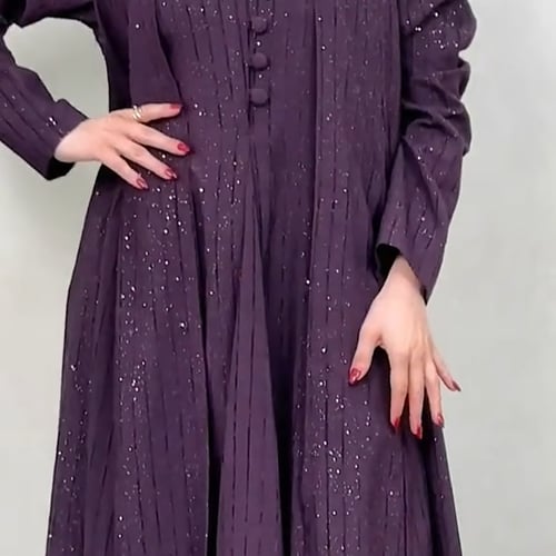 جلابية ليلكي لامع 🔮