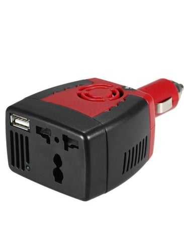 محول كهرباء السيارة 150 واط – 12V إلى 220V مع USB