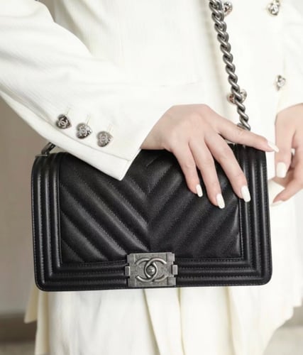 شانيل مقاس هارد فضي 25 cm