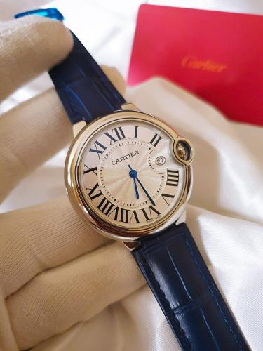 ساعة كارتير بالون جلد كحلي