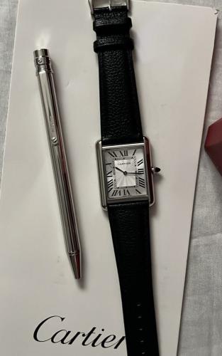 طقم كارتير سانتوس ساعة وقلم
