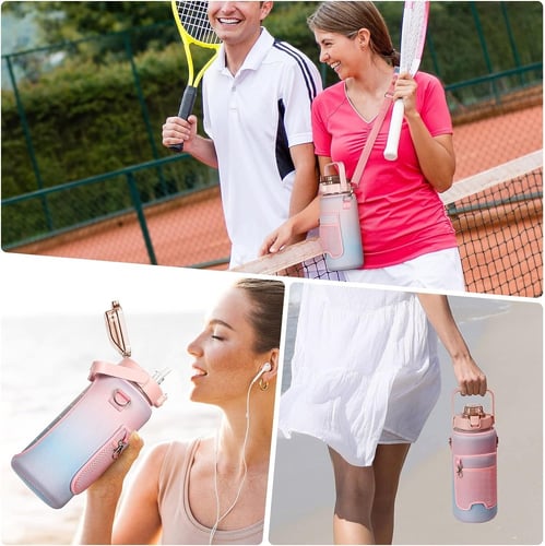 زجاجة ماء 2 لتر مانعة للتسرب وصديقة للبيئة