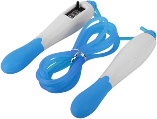 حبل قفز قابل للتعديل بطول 3.04 متر مع حبل تخطي على...