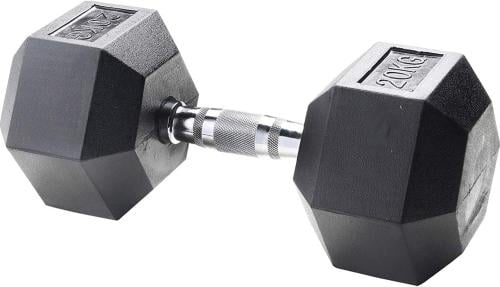 دمبل مطاطي سداسي Body Sculpture BW-460 وزن 20 كجم...