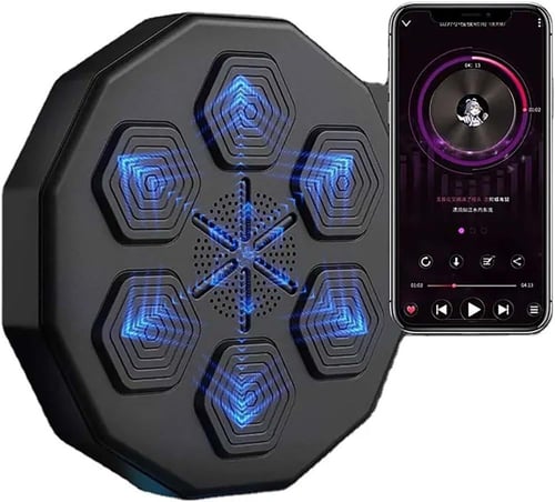 الة ملاكمة موسيقية مع قفاز